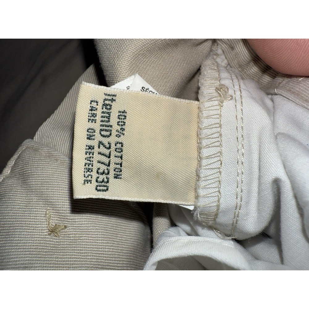 LL Bean Pants Women 14 Beige Khaki Original Fit Tapered Pleated Career‎ Casual - Picture 10 of 13
